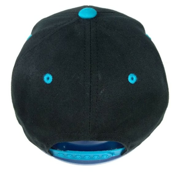 DC Shoe Co Embroidered Blue Black Snapback Hat/Cap Size Small - Picture 2 of 7